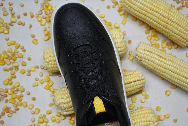 645 Unisex Vegan Corn Leather Sneakers | Black