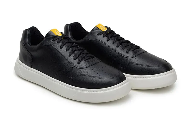 645 Unisex Vegan Corn Leather Sneakers | Black