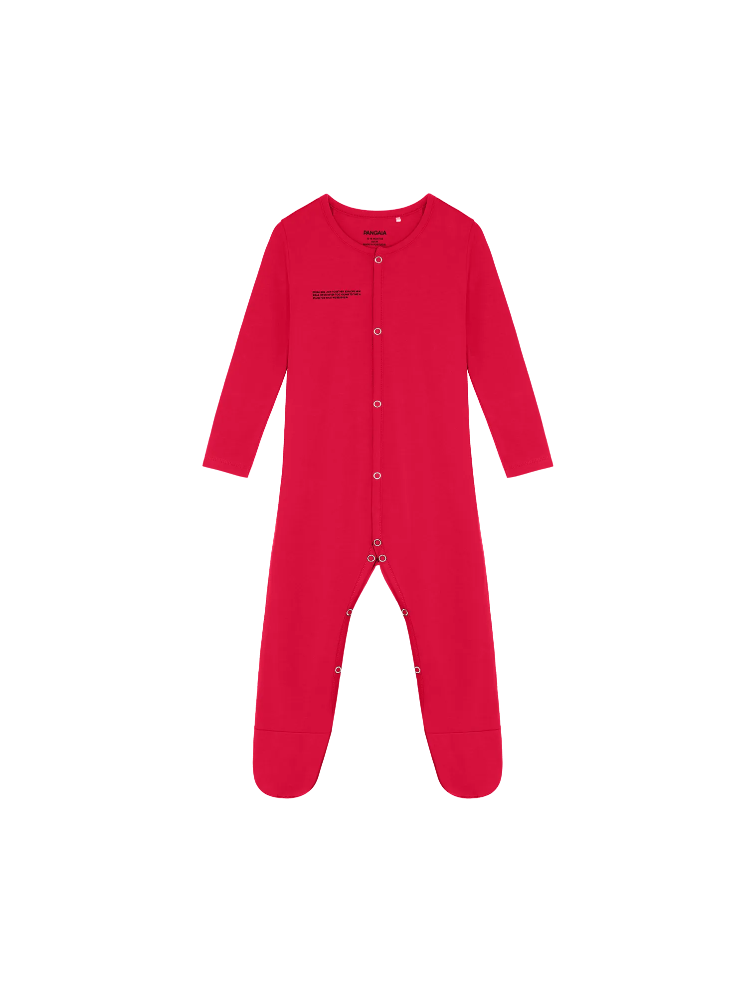 Baby 365 Lightweight Babygrow—goji red