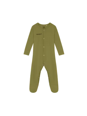 Baby 365 Lightweight Babygrow—highland green