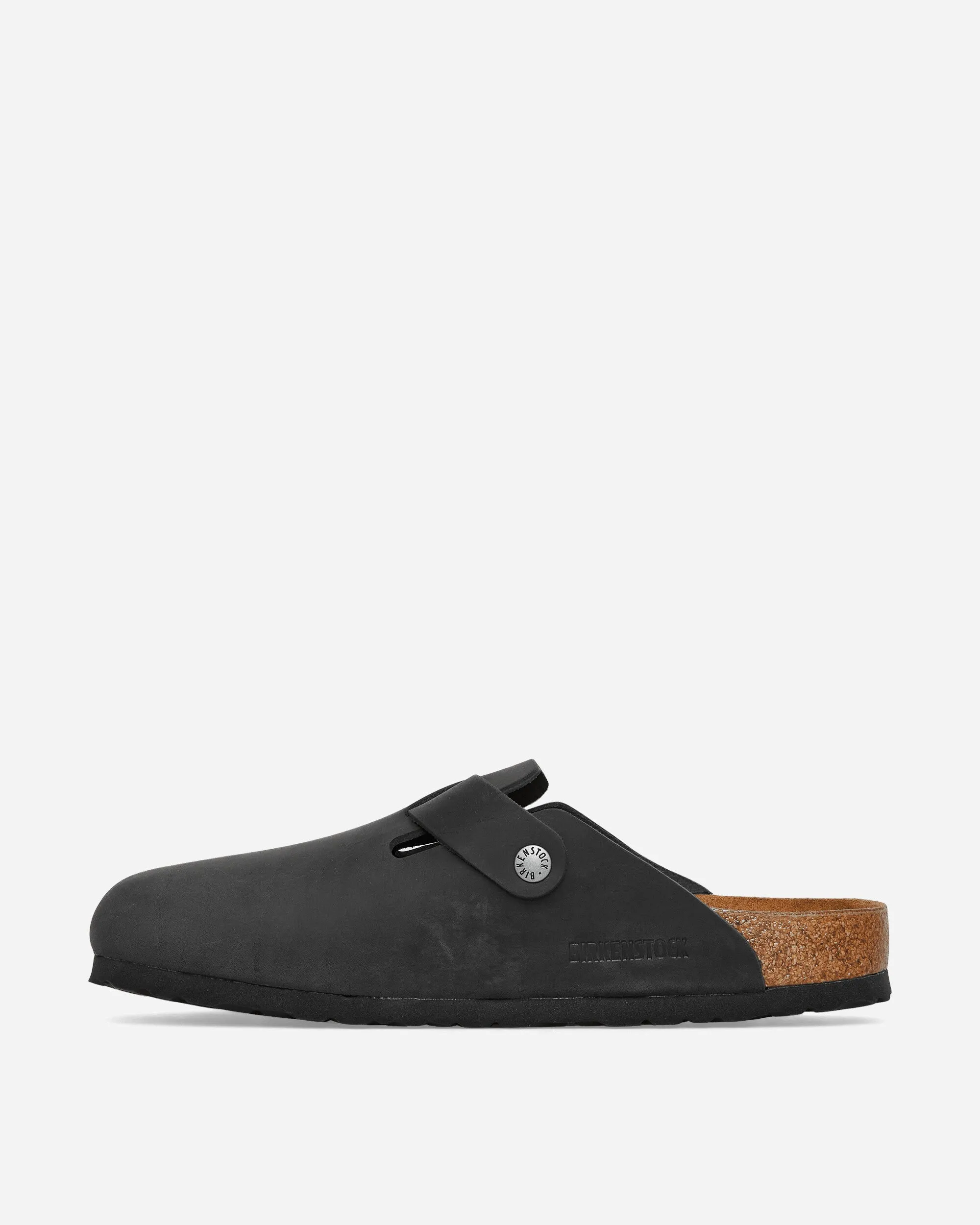 Boston Oiled Leather Sandals Black