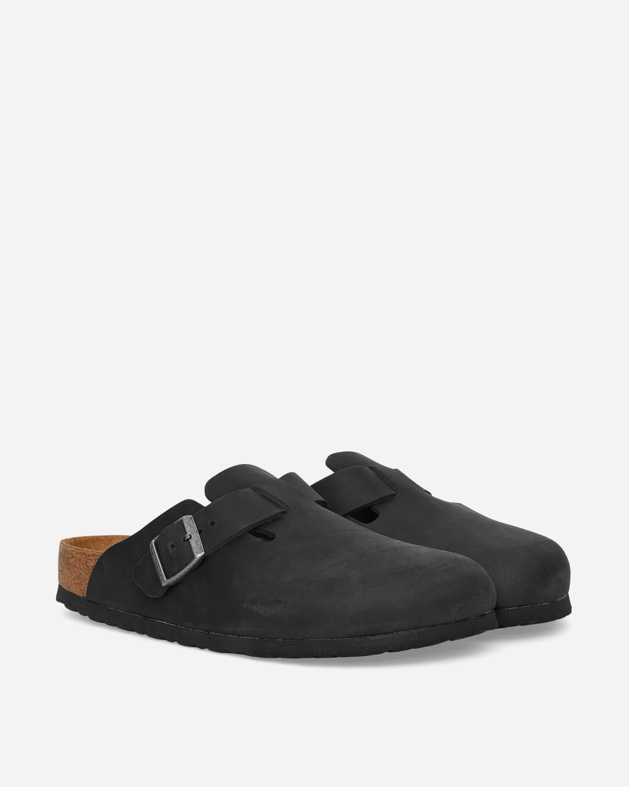 Boston Oiled Leather Sandals Black