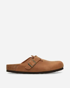 Boston Oiled Leather Sandals Cognac