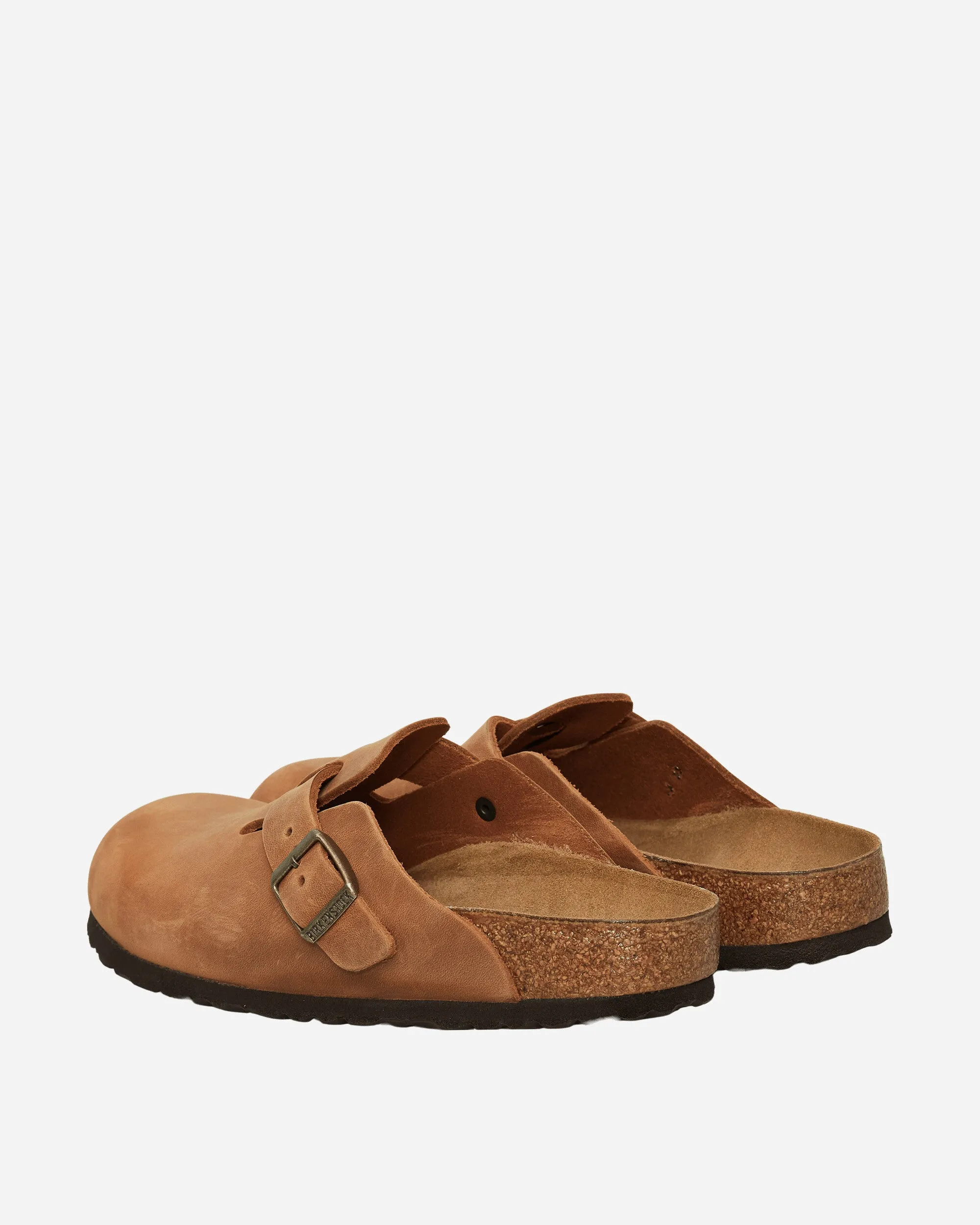 Boston Oiled Leather Sandals Cognac