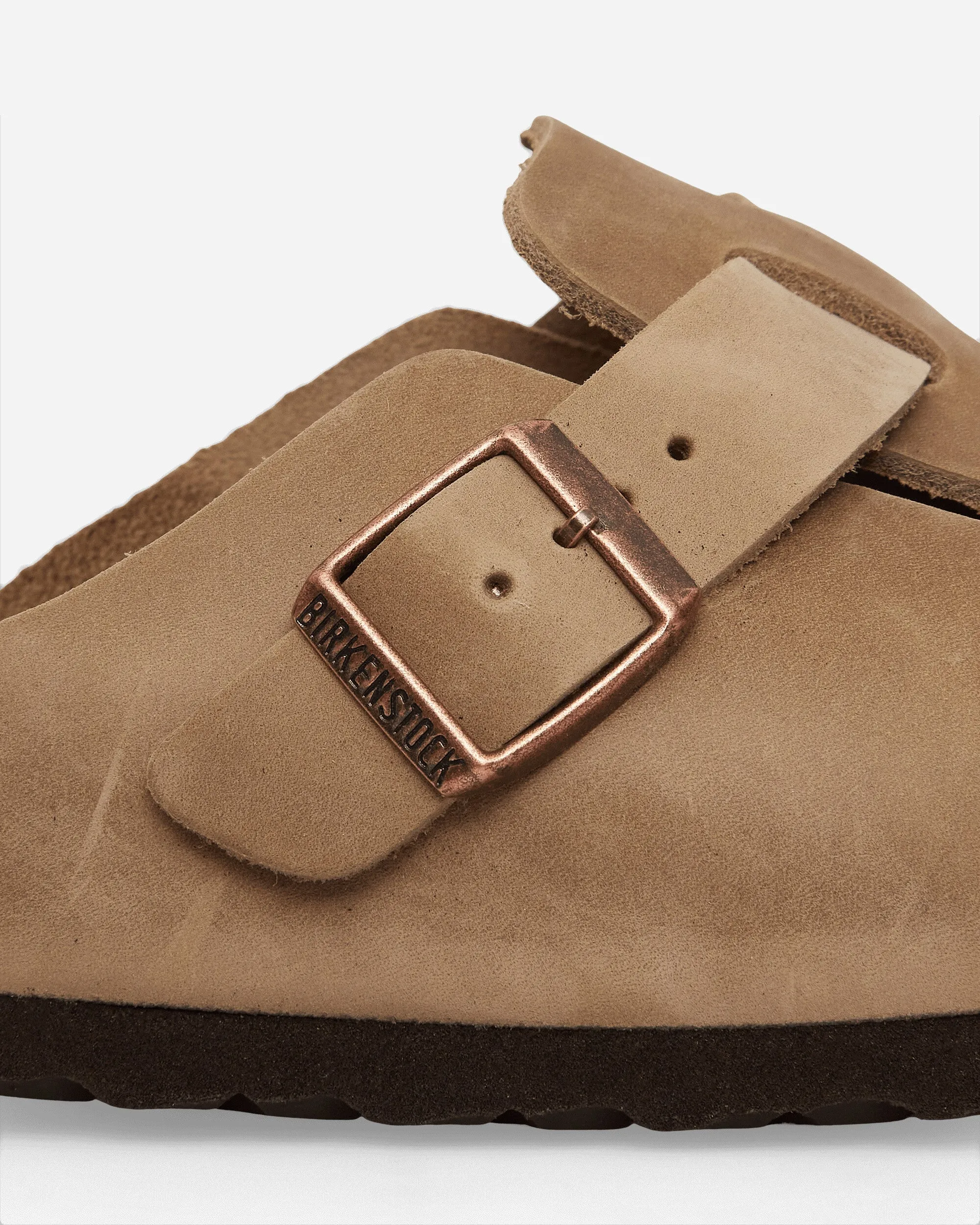 Boston Oiled Leather Sandals Tobacco Brown