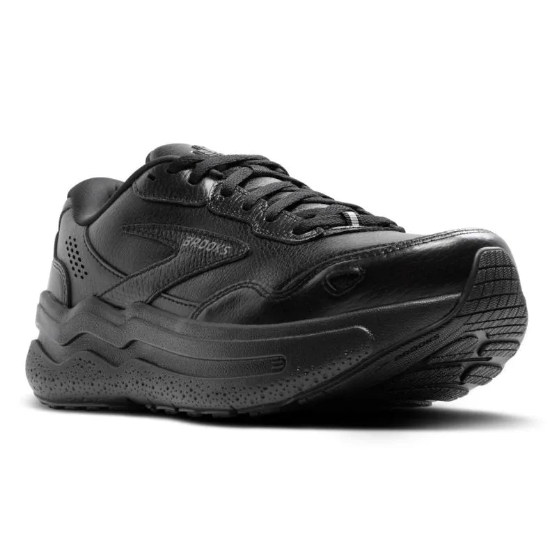 Brooks Ghost Max 2 LEATHER 2E WIDE Mens Walking Shoes
