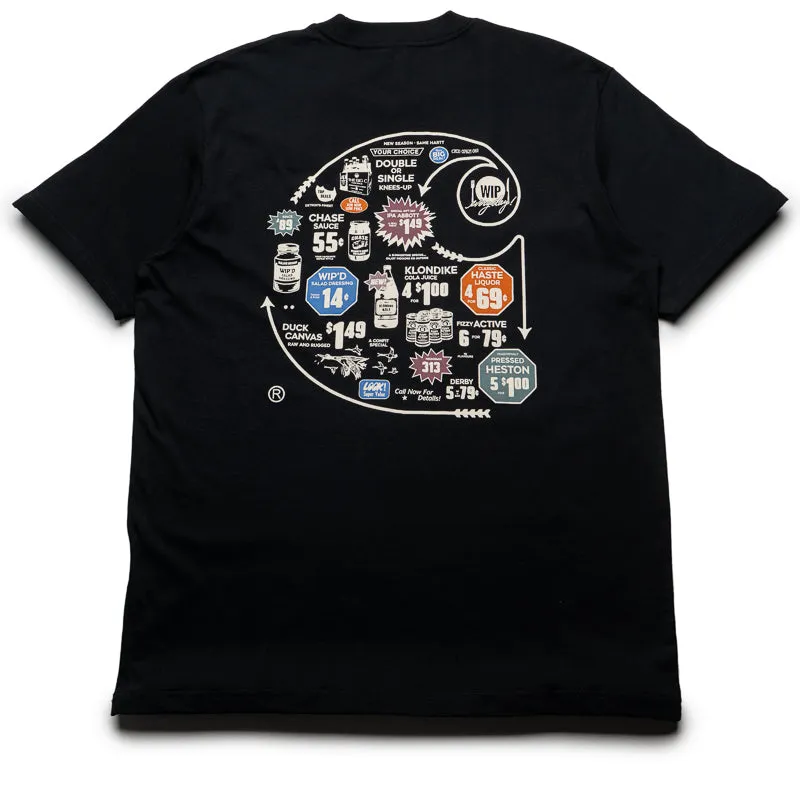 Carhartt WIP Catalogue C Logo Tee - Black