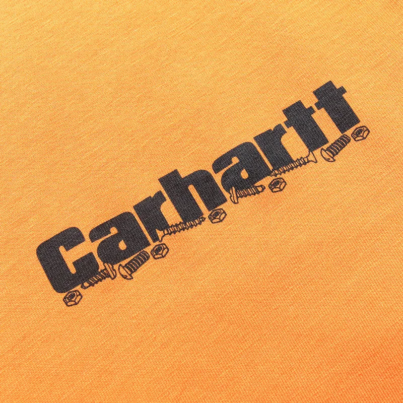 Carhartt WIP Light Work L/S Tee - Pumpkin/Cherry