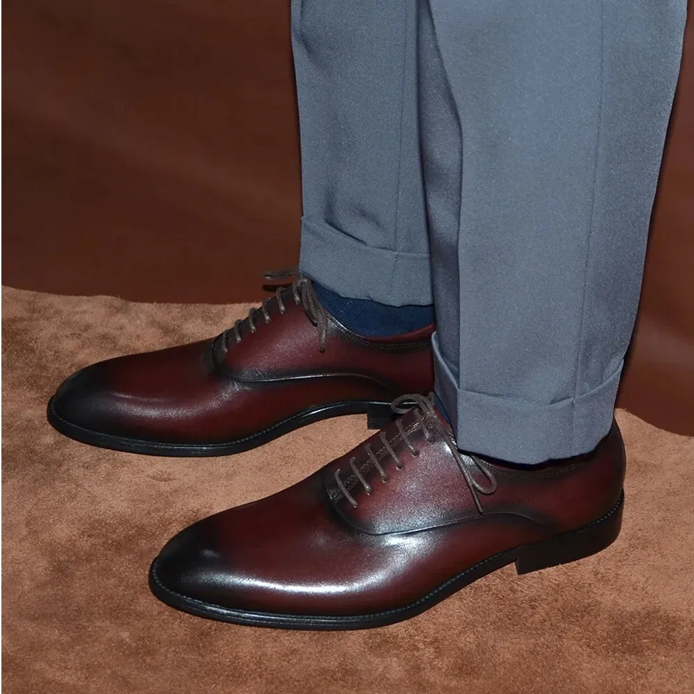 Classic Genuine Leather Men Oxford Dress Shoes