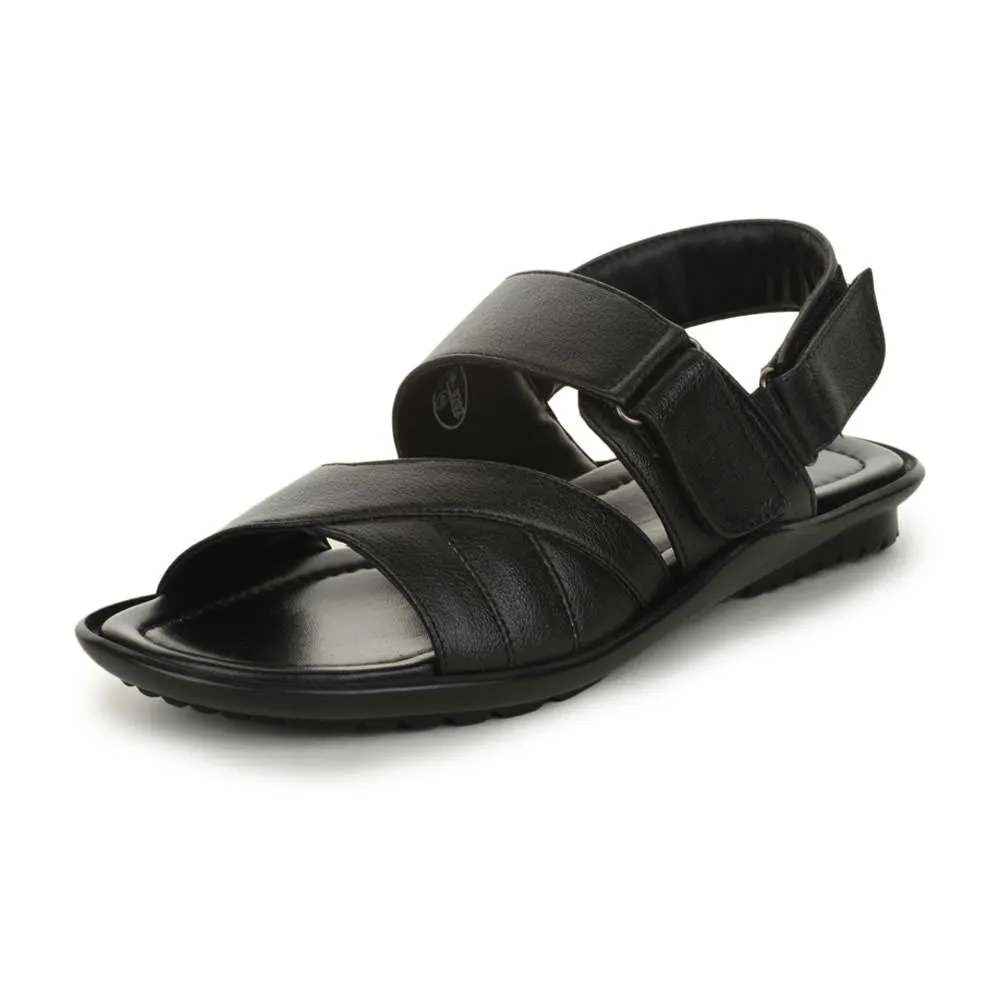 Coolers Formal (Black) Sandals For Men LAF-202 By Liberty