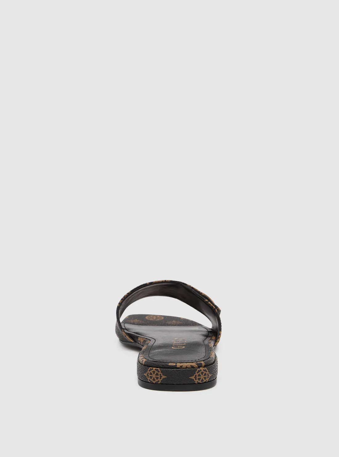 Dark Brown Logo Toco Sandals