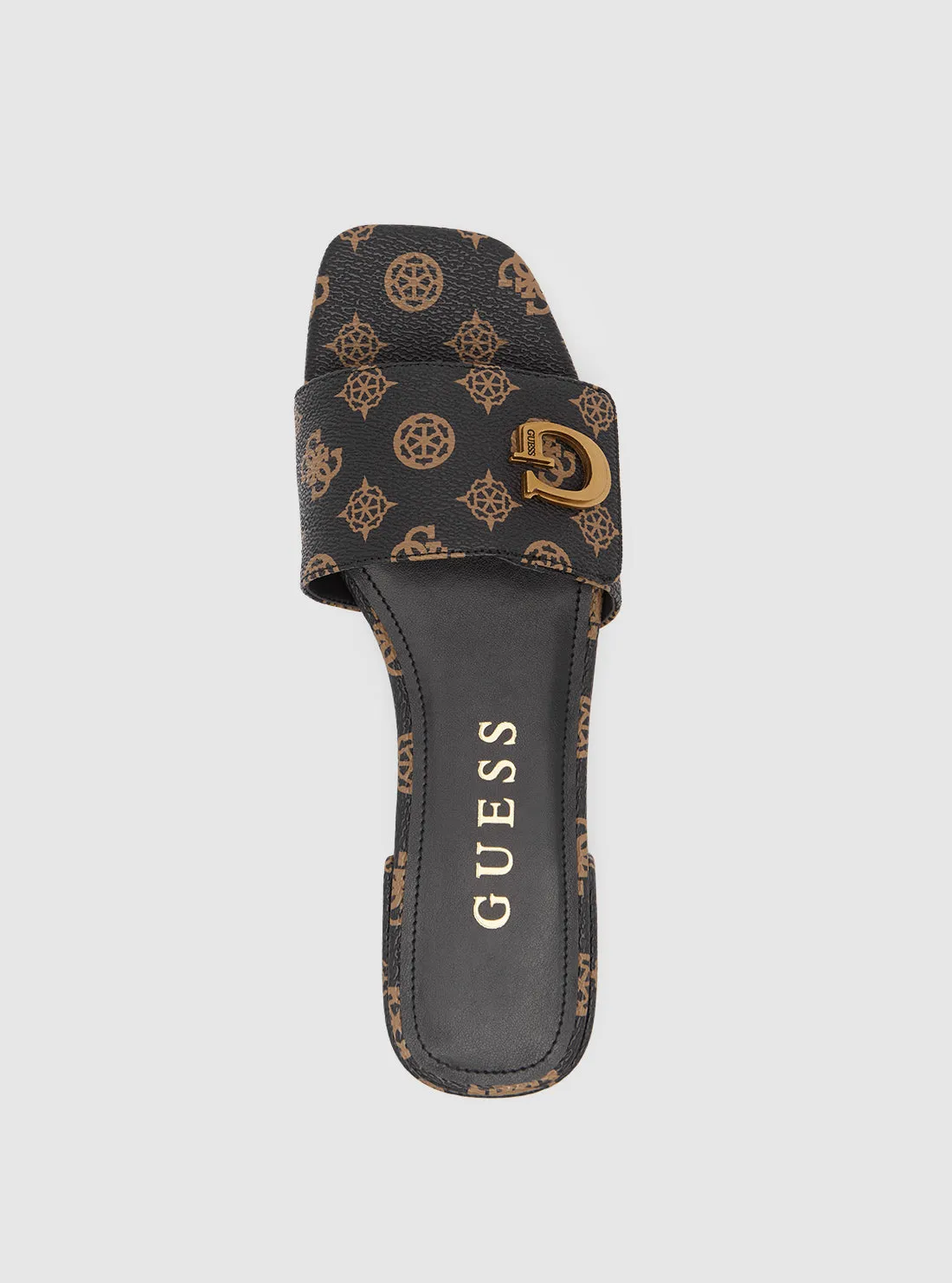 Dark Brown Logo Toco Sandals