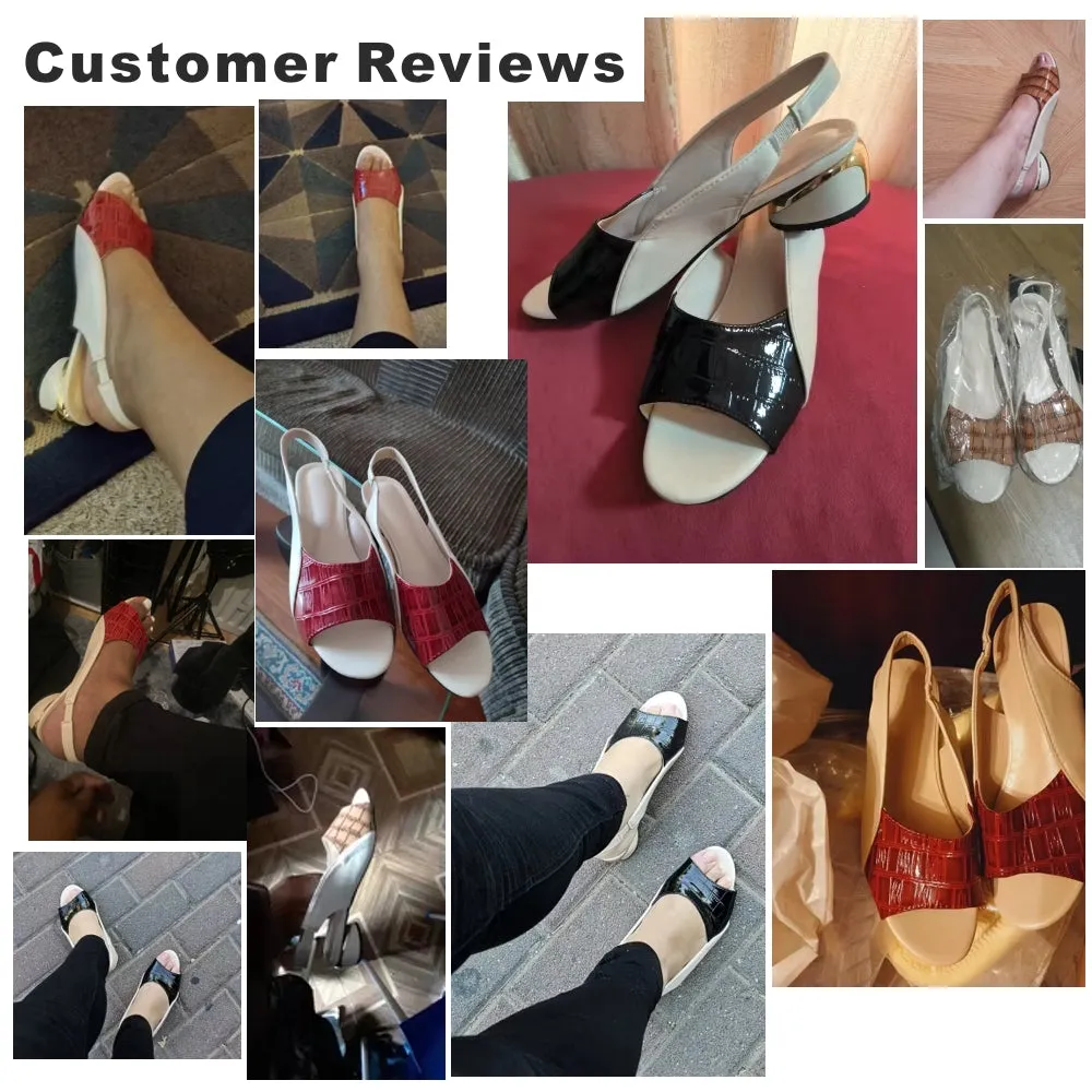 Fashion Women Mid Heels Sandals