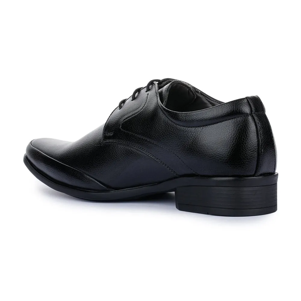 Fortune (Black) Balmoral Shoes For Men SRGE-191 By Liberty