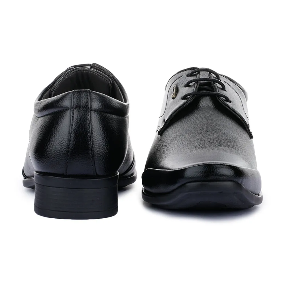 Fortune (Black) Balmoral Shoes For Men SRGE-191 By Liberty