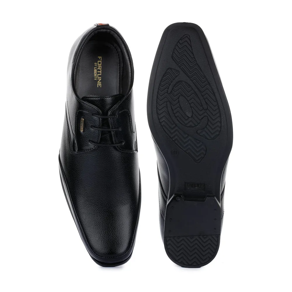 Fortune (Black) Balmoral Shoes For Men SRGE-191 By Liberty