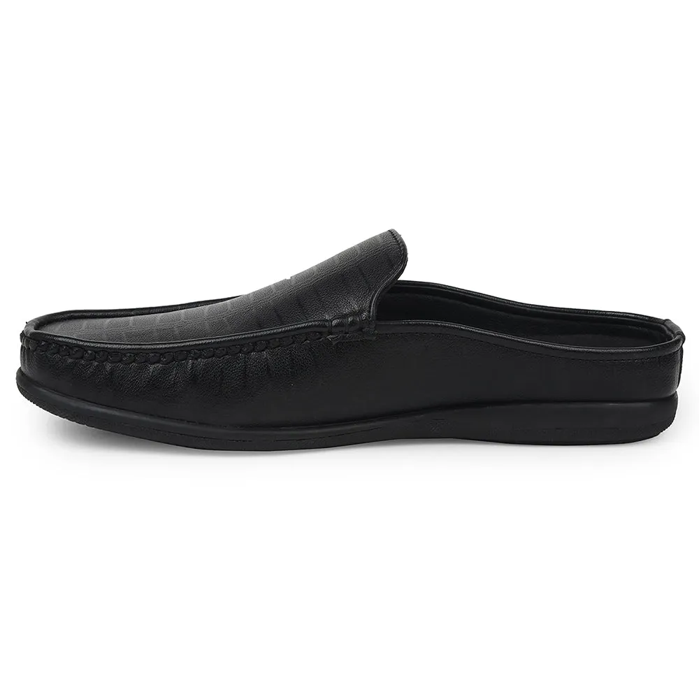 Fortune Black Casual Loafers For Mens VSL-6 By Liberty