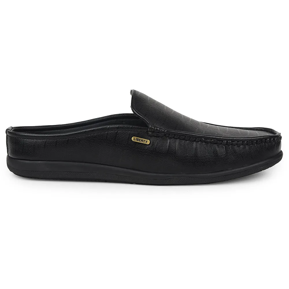Fortune Black Casual Loafers For Mens VSL-6 By Liberty