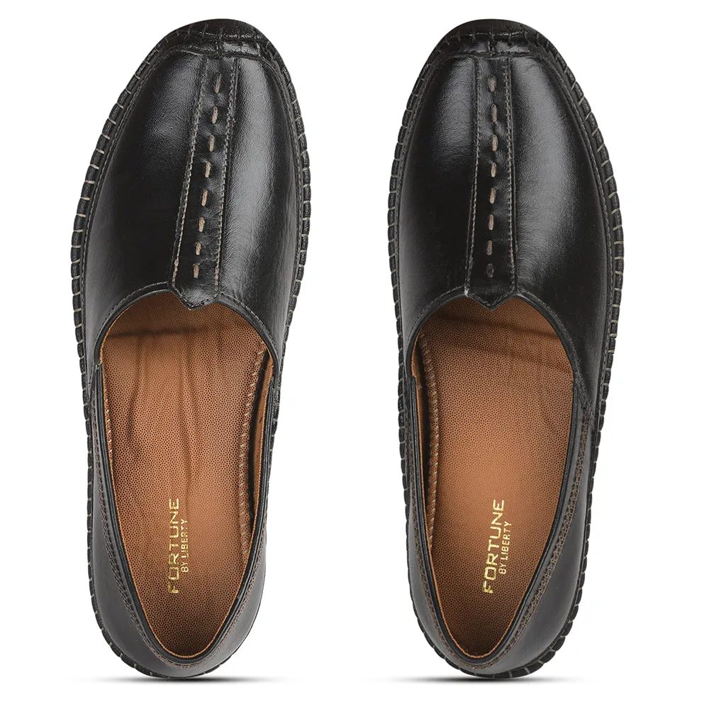 Fortune Black Casual Mojari For Men BRL-25 By Liberty