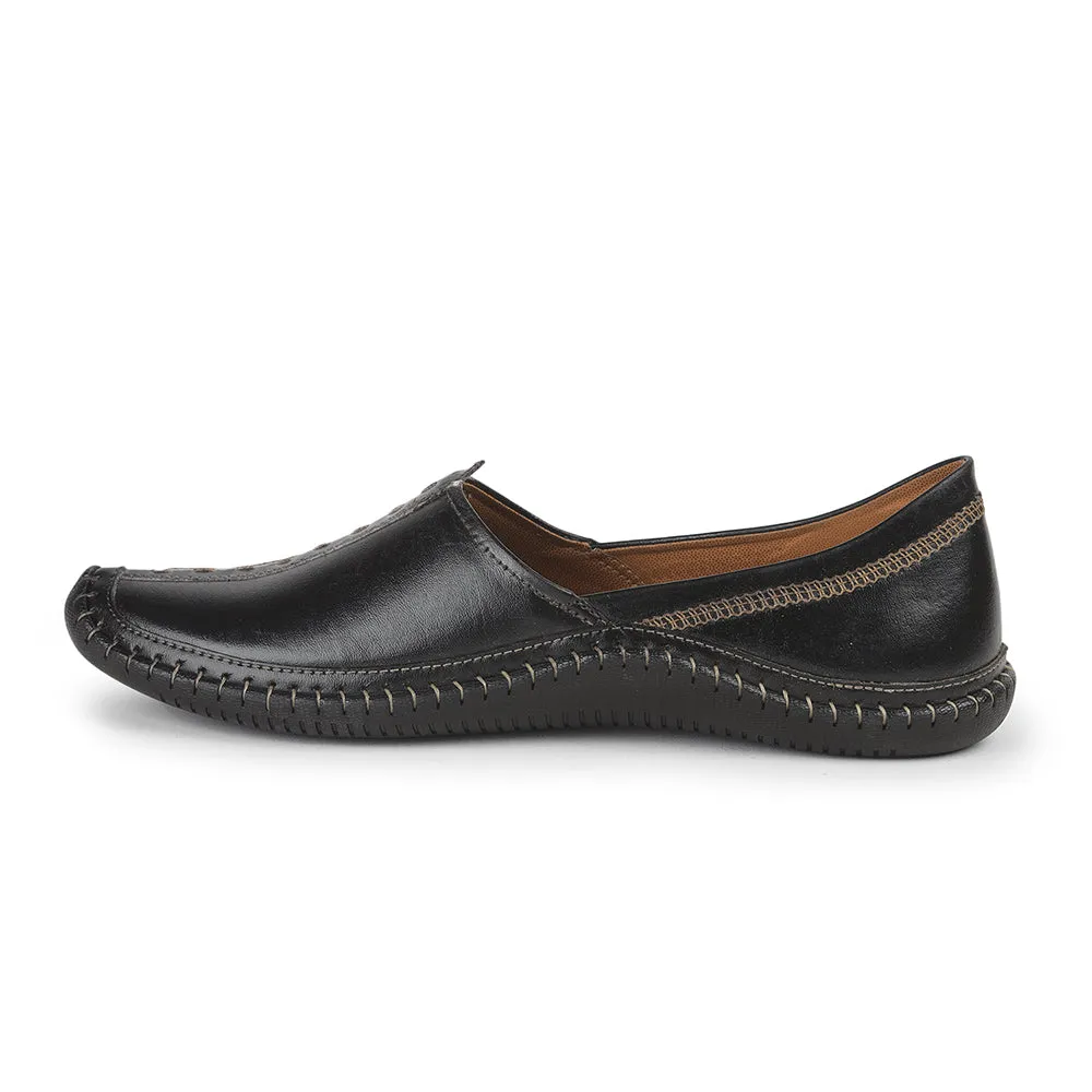 Fortune Black Casual Mojari For Men BRL-25 By Liberty