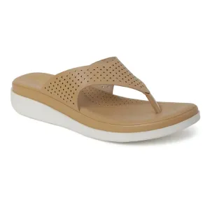 Healers Casual Beige Flip Flop For Women JD-40 By Liberty