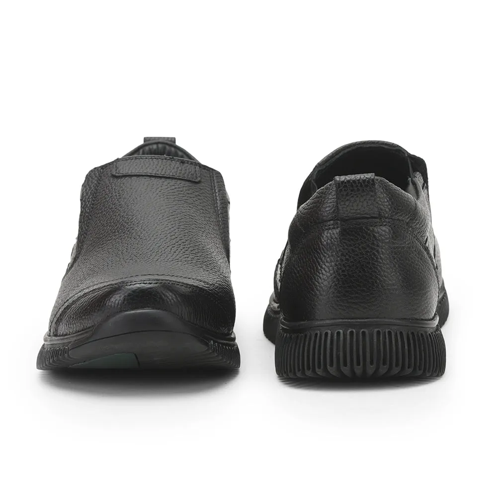 Healers Casual Non Lacing Shoes For Men (Black) DTL-81 By Liberty