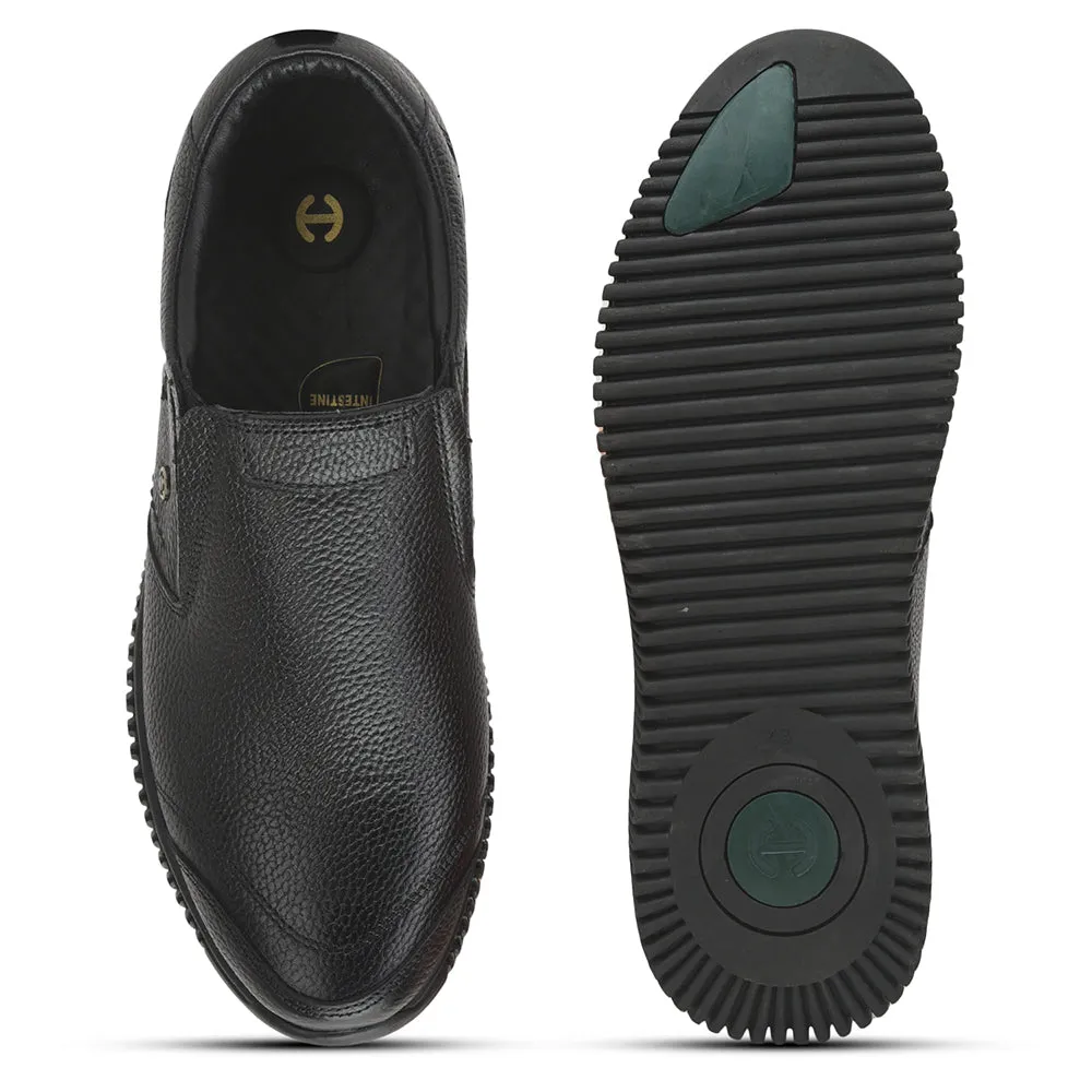 Healers Casual Non Lacing Shoes For Men (Black) DTL-81 By Liberty