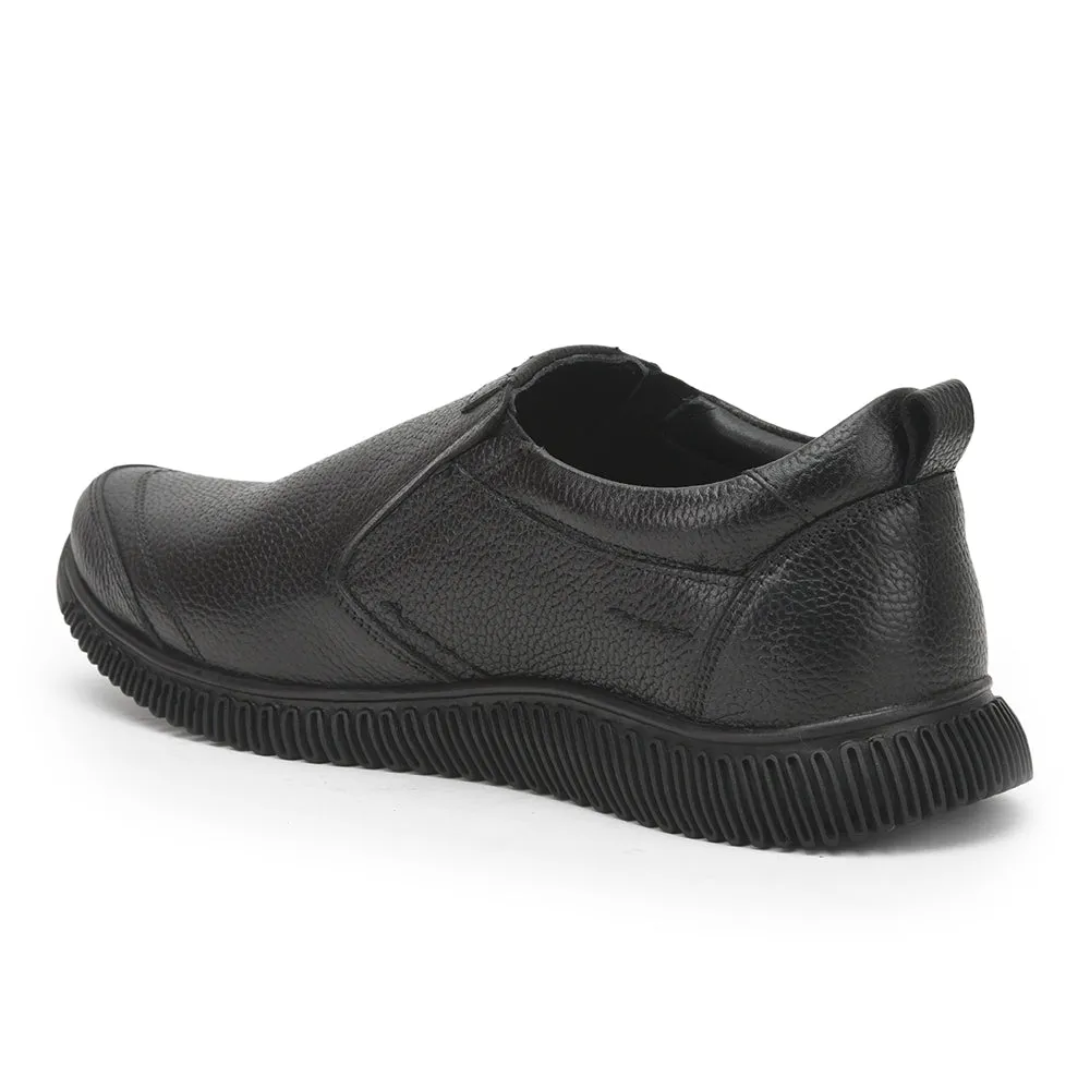 Healers Casual Non Lacing Shoes For Men (Black) DTL-81 By Liberty