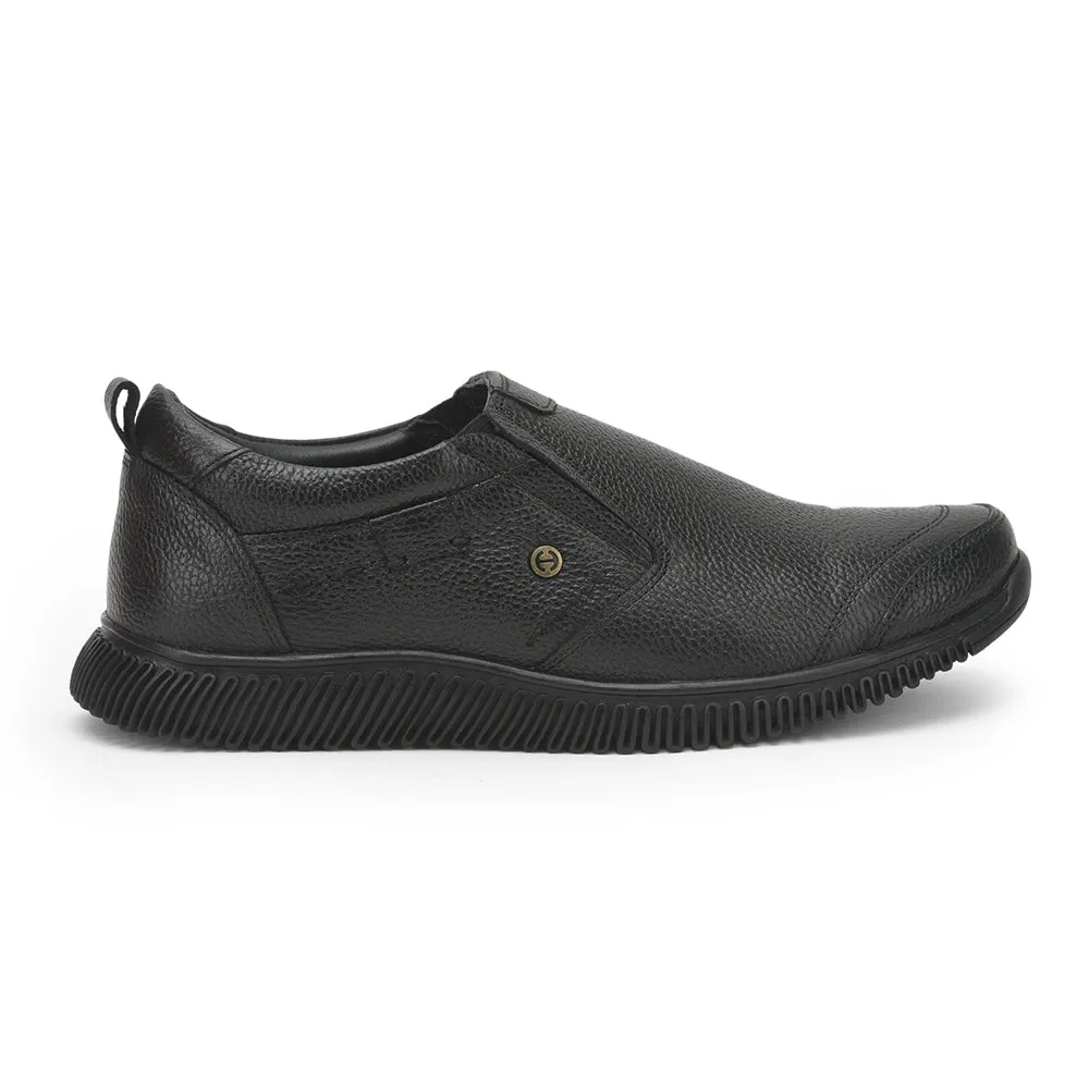 Healers Casual Non Lacing Shoes For Men (Black) DTL-81 By Liberty