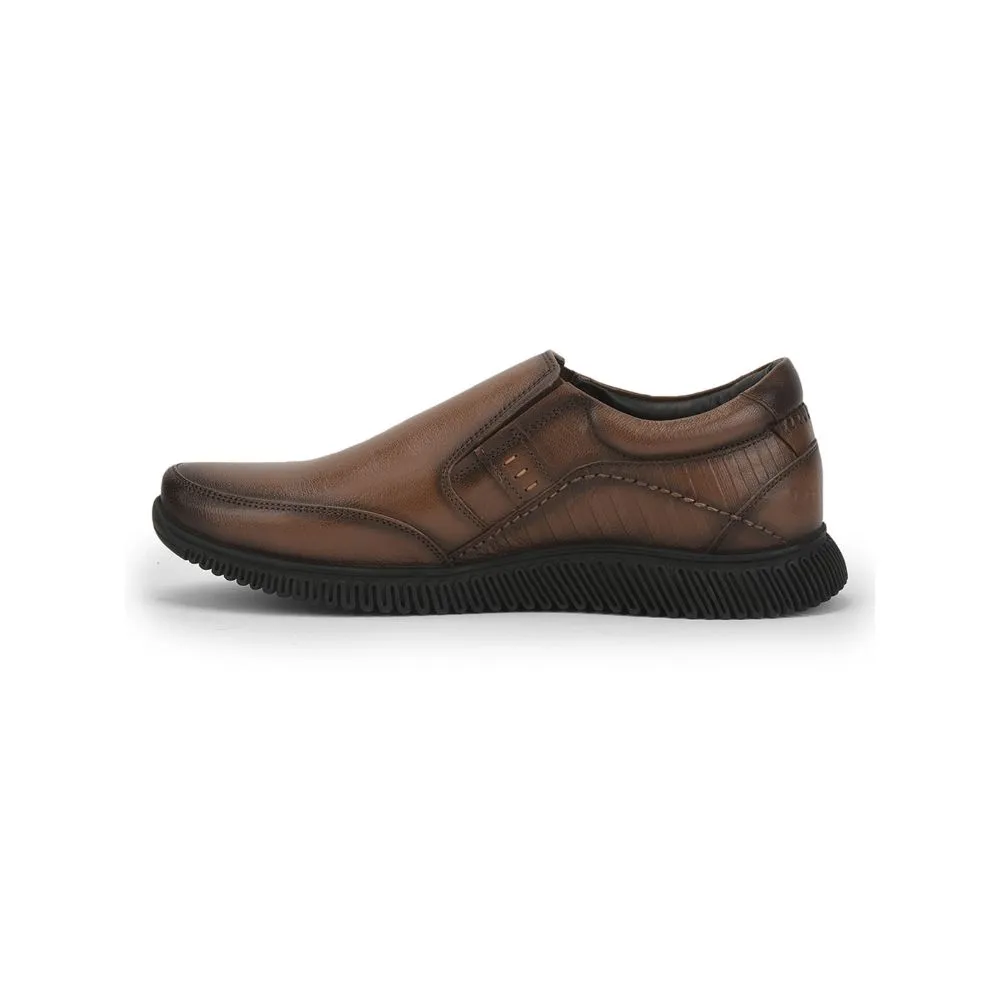 Healers Casual (Tan) Non lacing Shoes For Men UVL-102 By Liberty