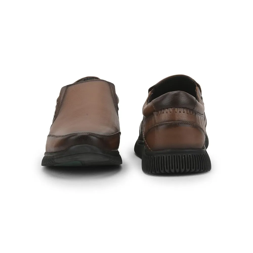Healers Casual (Tan) Non lacing Shoes For Men UVL-102 By Liberty