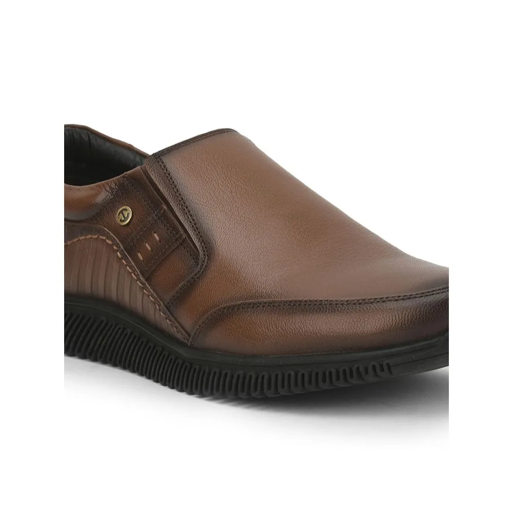 Healers Casual (Tan) Non lacing Shoes For Men UVL-102 By Liberty