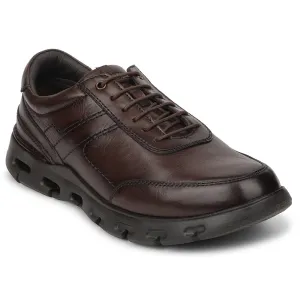 Healers Dark Brown Casual Formal Derby Shoes For Men ASF-1 By Liberty