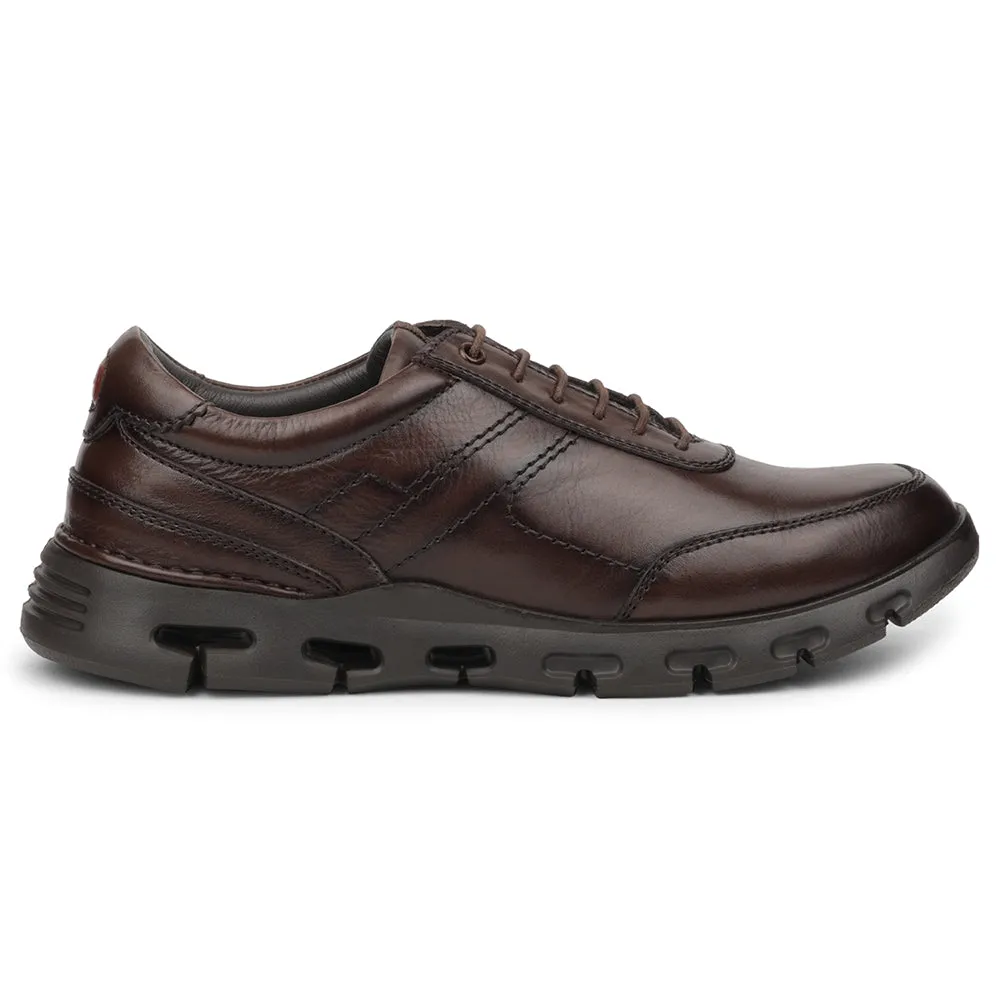 Healers Dark Brown Casual Formal Derby Shoes For Men ASF-1 By Liberty