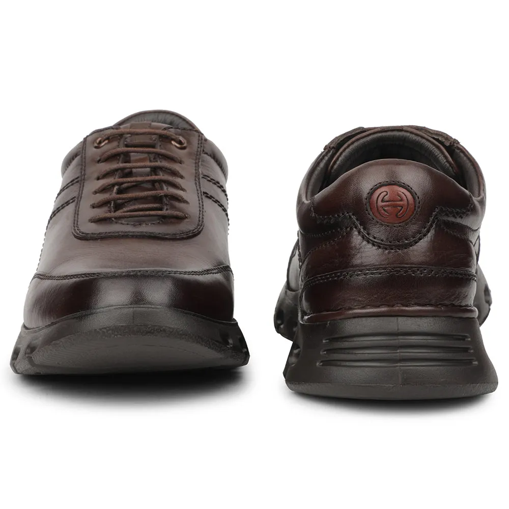 Healers Dark Brown Casual Formal Derby Shoes For Men ASF-1 By Liberty