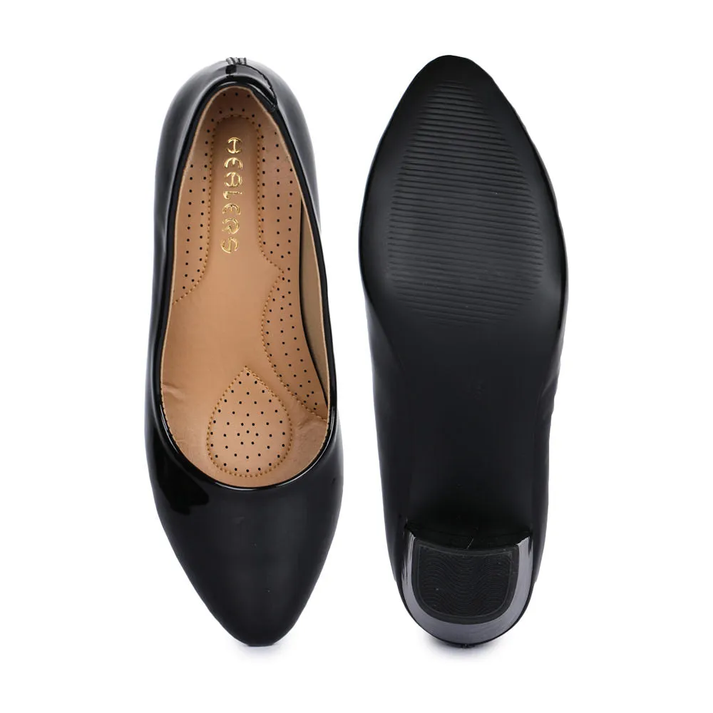 Healers Fashion (Black) Ballerina Shoes For Women HM6-08 By Liberty