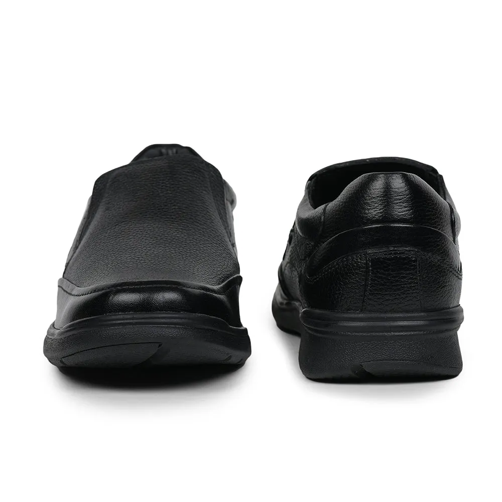 Healers Formal (Black) Slip-On Shoes For Men AV-06 By Liberty