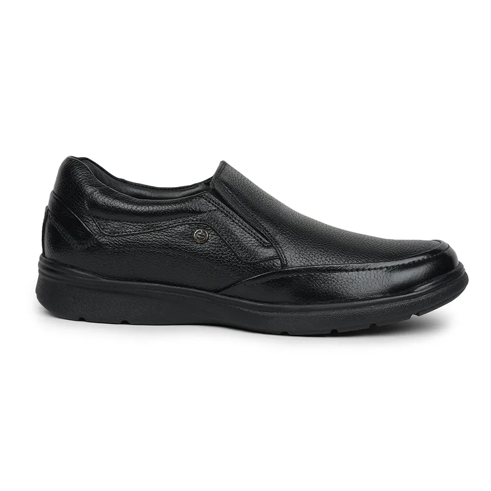 Healers Formal (Black) Slip-On Shoes For Men AV-06 By Liberty