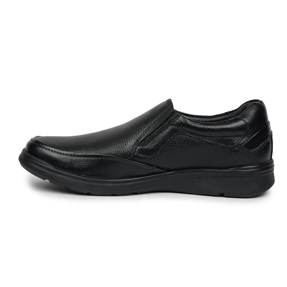 Healers Formal (Black) Slip-On Shoes For Men AV-06 By Liberty