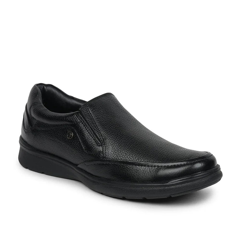 Healers Formal (Black) Slip-On Shoes For Men AV-06 By Liberty