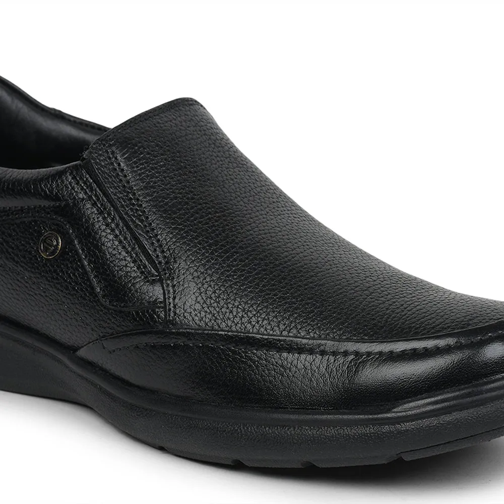 Healers Formal (Black) Slip-On Shoes For Men AV-06 By Liberty