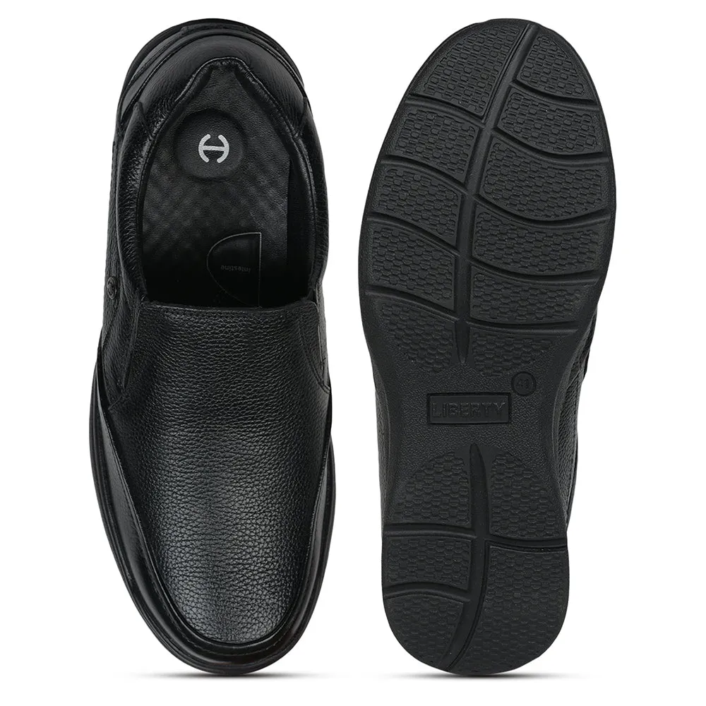 Healers Formal (Black) Slip-On Shoes For Men AV-06 By Liberty