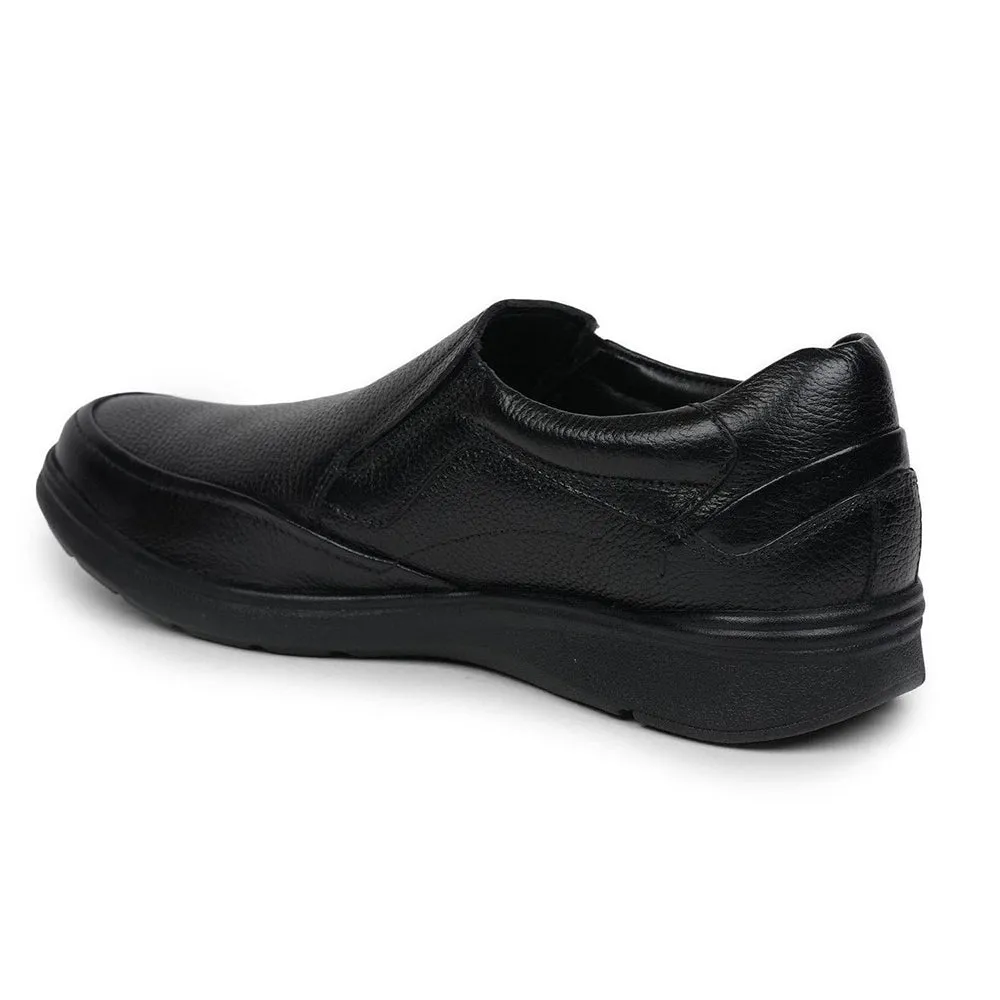 Healers Formal (Black) Slip-On Shoes For Men AV-06 By Liberty