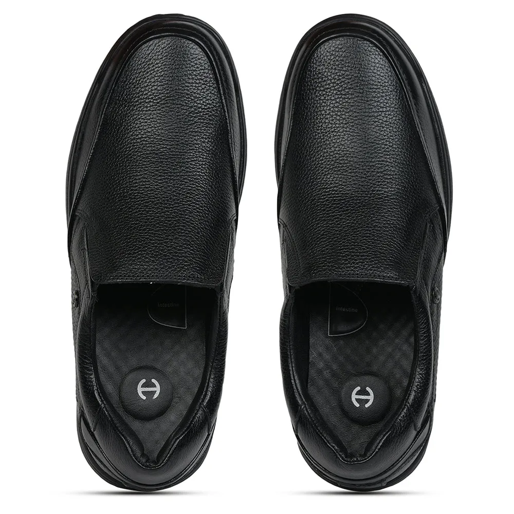 Healers Formal (Black) Slip-On Shoes For Men AV-06 By Liberty