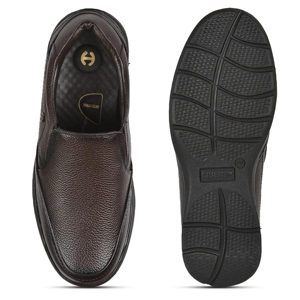 Healers Formal (Brown) Non lacing Shoes For Men AV-06 By Liberty