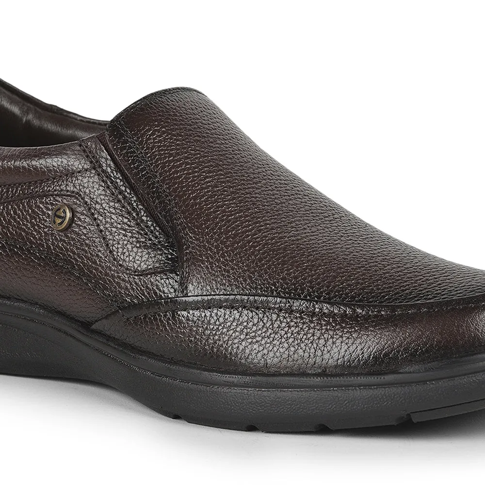 Healers Formal (Brown) Non lacing Shoes For Men AV-06 By Liberty