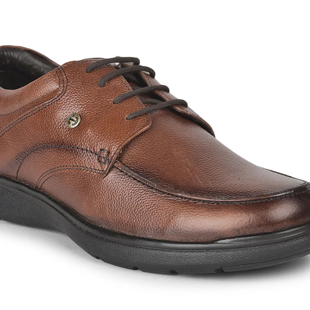 Healers Formal (Tan) Lacing Shoes For Men AV-02 By Liberty