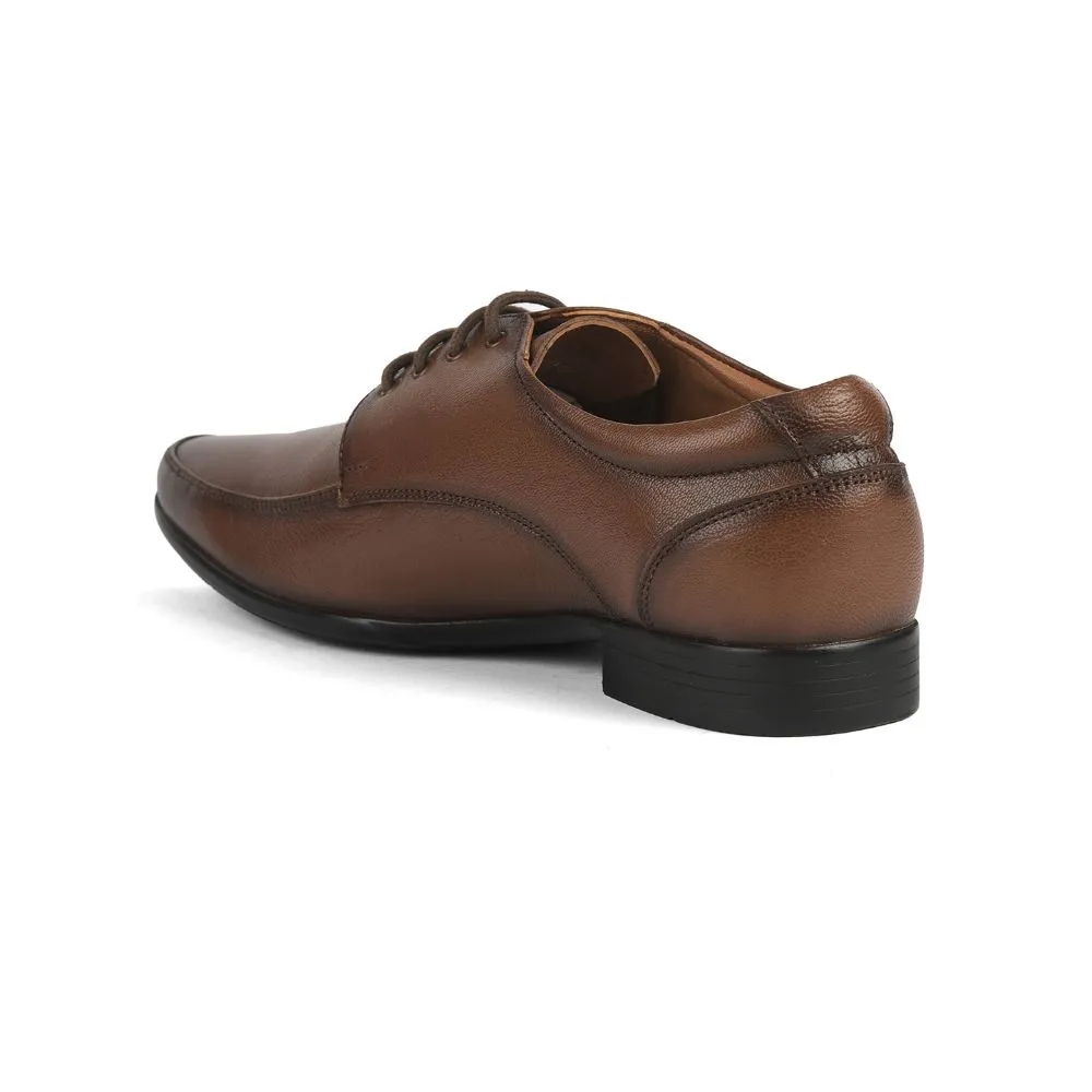 Healers Formal (Tan) Lacing Shoes For Men UVL-100 By Liberty