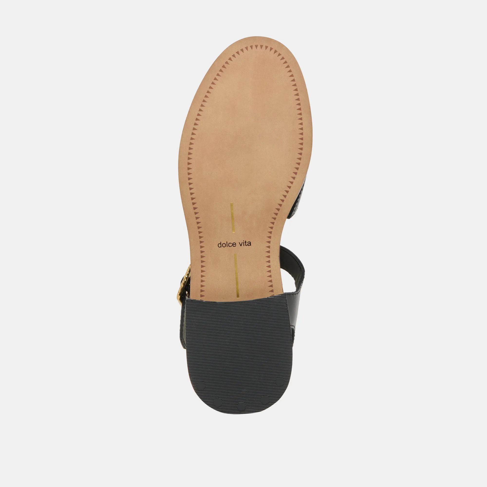 HOLIS SANDALS BLACK LEATHER