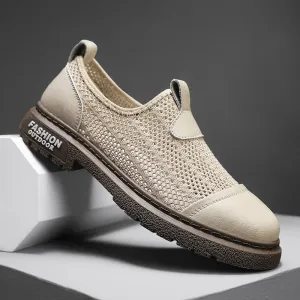 Hollow Out Slip on Men's Loafers